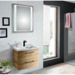 Cassca Vanity Unit 620mm With Mirror - Riviera Oak