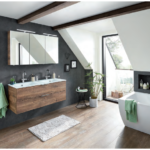 Series 6110 Double Vanity Unit 1210mm With Mirror Cabinet - Ribbeck Oak