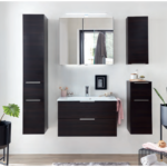 Series 6110 Vanity Unit 850mm, Side Unit & Mirror Cabinet - Maroni