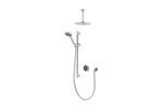 Quartz Touch Smart Digital Shower Concealed with Adjustable Head and Fixed Ceiling Head (Gravity Pumped)