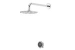 Quartz Touch Smart Digital Shower Concealed with Fixed Wall Head (Gravity Pumped)