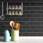 Soho Retro Black Gloss Metro Tile (75 x 150 x 7) Per m²